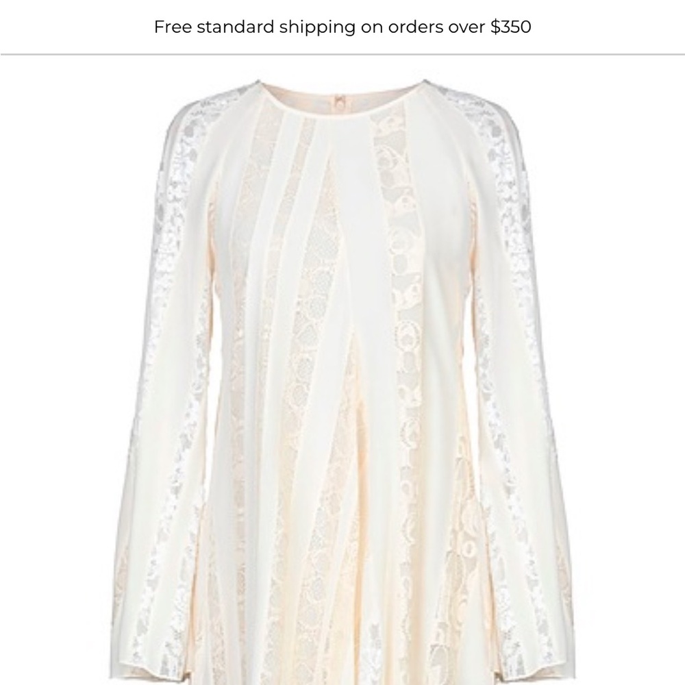Chloe Cream Lace Mini Dress